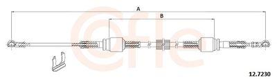Kabel, manuell växellåda - Vajer, manuell transmission COFLE 92.12.7230
