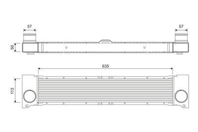 Intercooler - Laddluftkylare VALEO 818808
