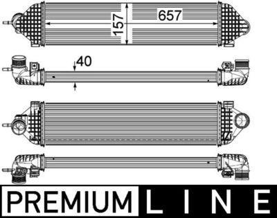 Intercooler - Laddluftkylare MAHLE CI 247 000P