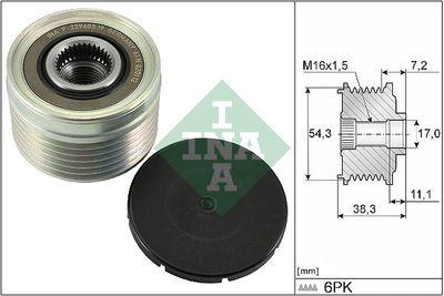 Frikopplingsnav - Frihjulskoppling, generator INA 535 0039 10