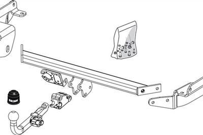 Dragkrokar och kablagekit - Släpfordonstillkoppling BRINK 467000