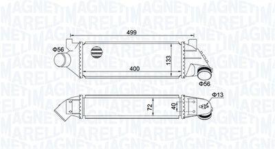 Intercooler - Laddluftkylare MAGNETI MARELLI 351319204940