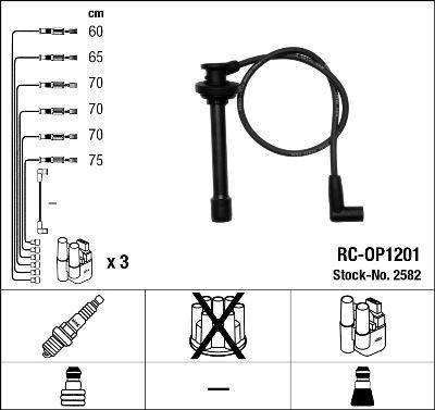 Tändkabel - Tändkabelsats NGK 2582