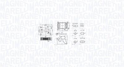 Oljekylare - Oljekylare, motor MAGNETI MARELLI 350300001300