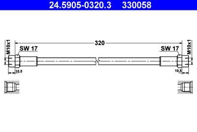 Kopplingsslang - Kopplingsslang ATE 24.5905-0320.3