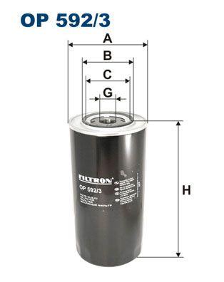 Hydraulstyrningsfilter - Hydraulikfilter,styrsystem FILTRON OP 592/3