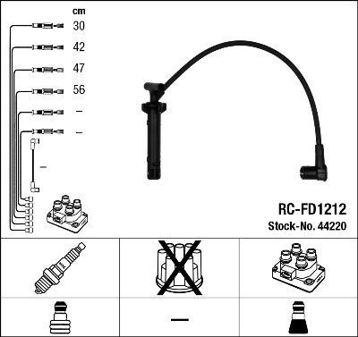 Tändkabel - Tändkabelsats NGK 44220