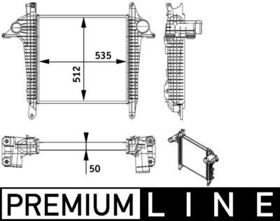 Intercooler - Laddluftkylare MAHLE CI 136 000P