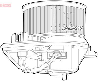 Fläktmotor - Kupéfläkt DENSO DEA07005