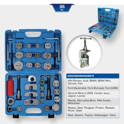 Bromsverktyg - Återställarsats, bromsokskolv KS TOOLS BT701050