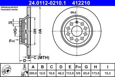 Bromsskivor - Bromsskiva ATE 24.0112-0210.1