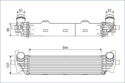 Intercooler - Laddluftkylare VALEO 822934