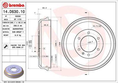 Bromstrummor - Bromstrumma BREMBO 14.D630.10