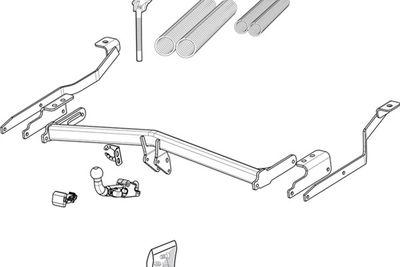 Dragkrokar och kablagekit - Släpfordonstillkoppling BRINK 573000