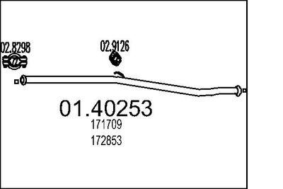 Avgasrör - Avgasrör MTS 01.40253