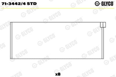 Vevaxellager - Vevstakslager GLYCO 71-3442/4 STD