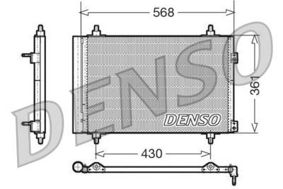 Kondensor - Kondensor, klimatanläggning DENSO DCN07008