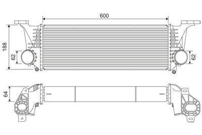 Intercooler - Laddluftkylare VALEO 818315