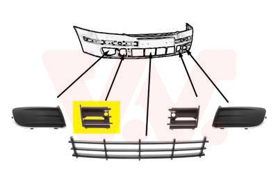 Stötfångargaller - Ventilationsgaller, stötfångare VAN WEZEL 7622594