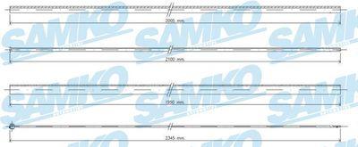 Spjällkabel - Gasvajer SAMKO C0036A