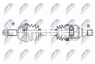 Drivaxel - Drivaxel NTY NPW-FR-079