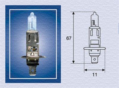 Sökarlampa - Glödlampa, fjärrstrålkastare MAGNETI MARELLI 002561100000