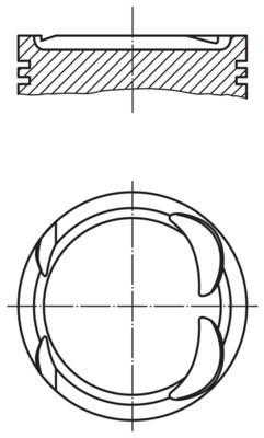 Kolv - Kolv MAHLE 021 PI 00117 002