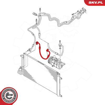 Luftkonditioneringsrör - Högtrycksledning, klimatanläggning ESEN SKV 43SKV548