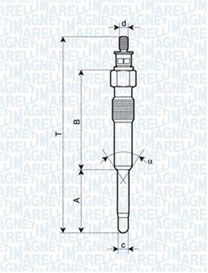 Glödstift - Glödstift MAGNETI MARELLI 062900007304