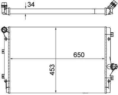 Kylare - Kylare, motorkylning MAHLE CR 1539 002S