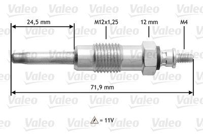 Glödstift - Glödstift VALEO 345140