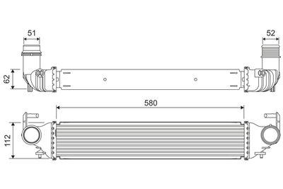 Intercooler - Laddluftkylare VALEO 818312