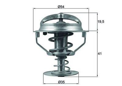 Termostat - Termostat, kylmedel MAHLE TX 164 82D