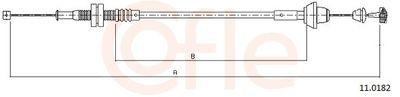 Spjällkabel - Gasvajer COFLE 92.11.0182