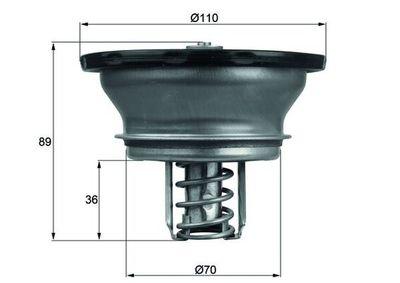 Termostat - Termostat, kylmedel MAHLE THD 3 82