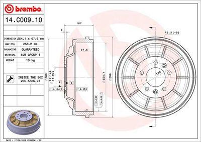 Bromstrummor - Bromstrumma BREMBO 14.C009.10