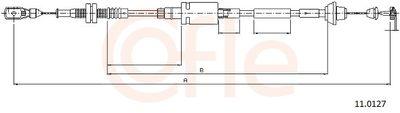 Spjällkabel - Gasvajer COFLE 92.11.0127