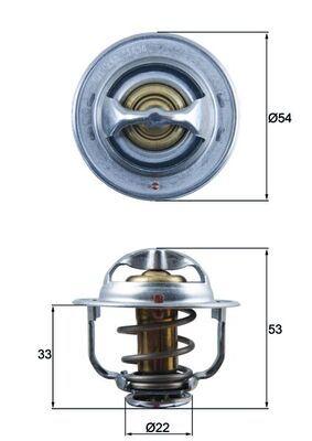 Termostat - Termostat, kylmedel MAHLE TX 179 89D