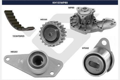 Vattenpump + kamremssats - Vattenpump + kuggremssats HUTCHINSON KH 155WP80