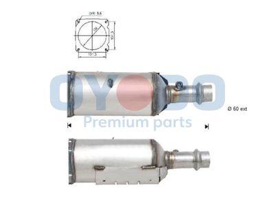 Dieselpartikelfilter - Sot-/partikelfilter, avgassystem OYODO 20N0021-OYO