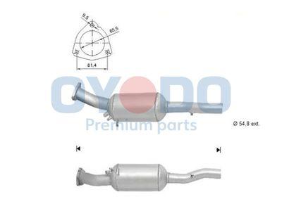 Dieselpartikelfilter - Sot-/partikelfilter, avgassystem OYODO 20N0022-OYO