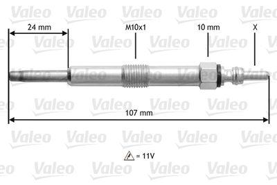 Glödstift - Glödstift VALEO 345165