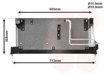 Kondensor - Kondensor, klimatanläggning VAN WEZEL 37005225