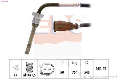 Sensor, avgastemperatur - Sensor, avgastemperatur EPS 1.220.018