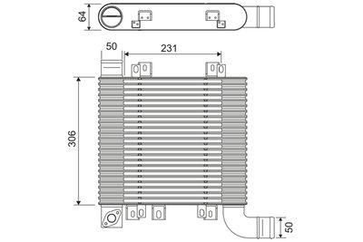 Intercooler - Laddluftkylare VALEO 818398