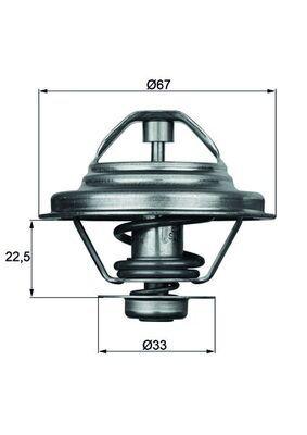 Termostat - Termostat, kylmedel MAHLE TX 24 80D