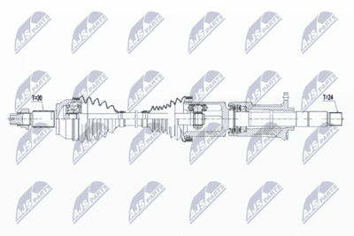 Drivaxel - Drivaxel NTY NPW-MA-008