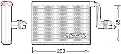 Förångare - Förångare, klimatanläggning DENSO DEV05002