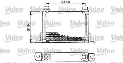 Oljekylare - Oljekylare, motor VALEO 816666