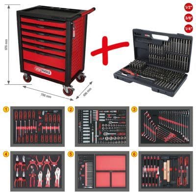 Verktygsvagnar - Verktygssvagn KS TOOLS 826.7598